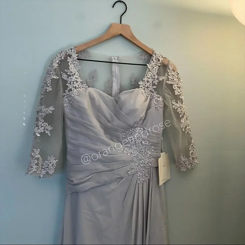 NWT LANTING Gray Bridesmaid Dress